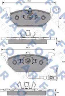 Колодки тормозные дисковые FOMAR FO 687781