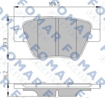 Колодки тормозные дисковые FOMAR FO 691581