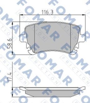 Колодки тормозные дисковые FOMAR FO 815281