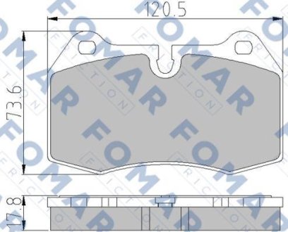 Колодки тормозные дисковые FOMAR FO 904981