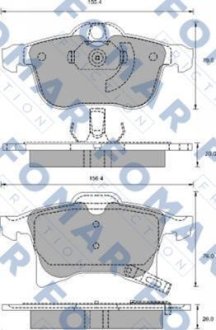 Колодки тормозные дисковые FOMAR FO 918881