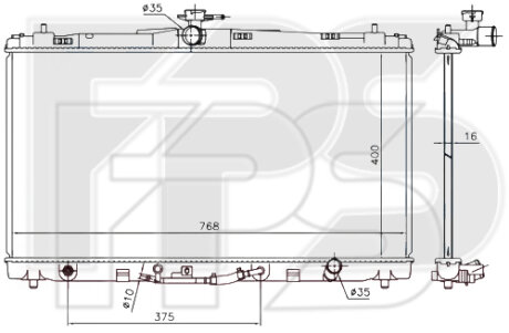 Радіатор охолодження FPS FP70A101