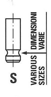 Клапан впускной R6439/SNT TOYOTA Yaris 1,0 05- FRECCIA R6439SNT