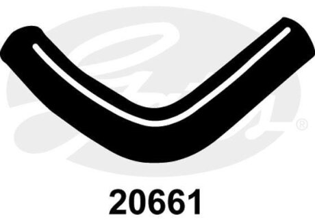 Шланг гумовий сист. охолоджен. Gates 20661