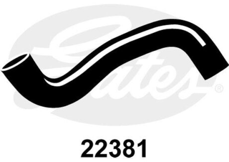 Шланг гумовий сист. охолоджен. Gates 22381