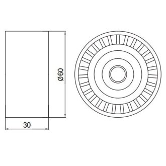 Шкив(ролик) натяжной GMB GT30500