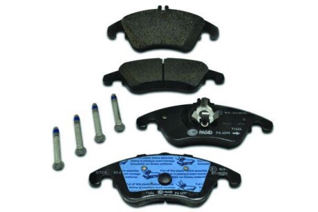 Колодки тормозные дисковые комплект; передняя. HELLA 8DB355012621