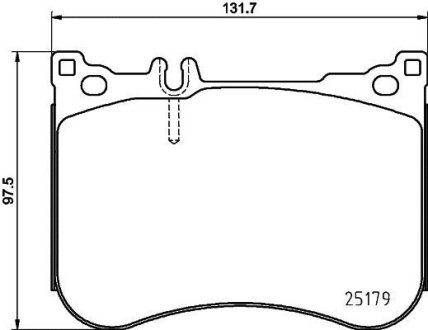 Колодки тормозные дисковые комплект; передняя. HELLA 8DB355021211