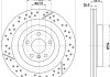 Диск тормозной PRO High Carbon; задн. / MB GLE, GLS 2015-2019 HELLA 8DD355132461 (фото 1)
