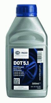 PAGID DOT5.1 (0.5L) гальмівна рідина HELLA 8DF355360-081