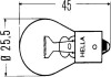 Лампа розжарювання STANDARD P21W, BA 15 s, 12 V (к-кт 2шт) HELLA 8GA002073123 (фото 2)