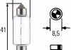 Лампа накаливания, 12V 15W SV 8,58 HELLA 8GM002091141 (фото 1)