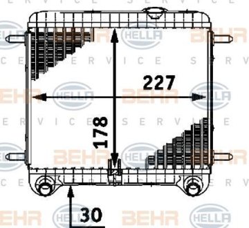 Радіатор (АКПП) HELLA 8MK 376 718-561