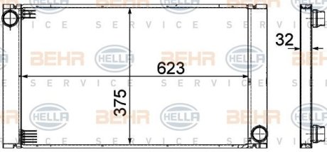 Радиатор HELLA 8MK 376 753-581