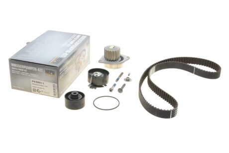 Комплект ременя ГРМ з помпою води HEPU PK08911