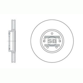 Тормозной диск Hi-Q (SANGSIN) SD1053