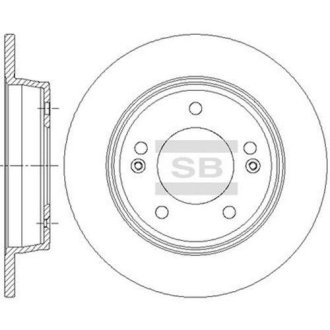 Диск гальмівний Hi-Q (SANGSIN) SD1085