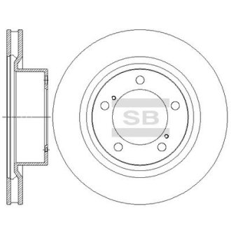 Гальмівний диск Hi-Q (SANGSIN) SD4062