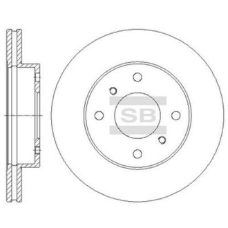 Тормозной диск Hi-Q (SANGSIN) SD4225