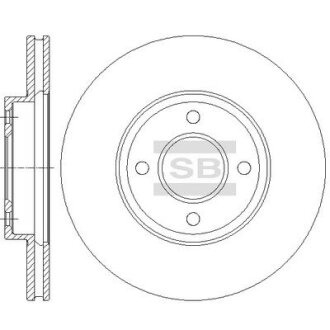 Диск гальмівний Hi-Q (SANGSIN) SD4235