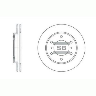 Диск гальмівний Hi-Q (SANGSIN) SD4306