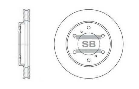 Диск тормозной Hi-Q (SANGSIN) SD4311