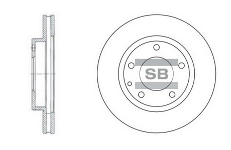 Диск тормозной Hi-Q (SANGSIN) SD4405