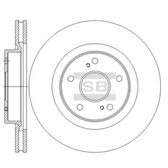 Гальмівний диск Hi-Q (SANGSIN) SD4801