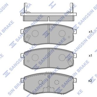 Тормозные колодки кт. Hi-Q (SANGSIN) SP1054-R