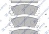 Комплект тормозных колодок из 4 шт. дисков Hi-Q (SANGSIN) SP1060-R (фото 1)