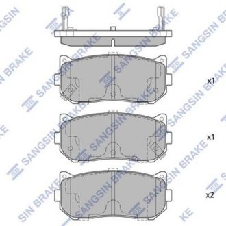 Колодки гальмівні дискові Hi-Q (SANGSIN) SP1079-R