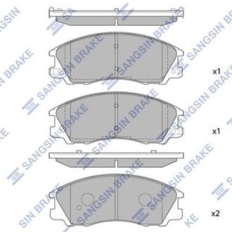 Колодки тормозные дисковые Hi-Q (SANGSIN) SP1097