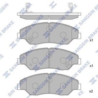 Тормозные колодки кт. Hi-Q (SANGSIN) SP1118