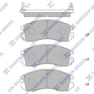 Колодки тормозные дисковые Hi-Q (SANGSIN) SP1120