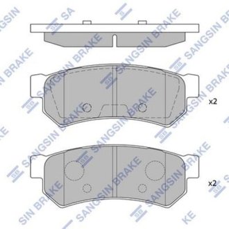 Комплект тормозных колодок Hi-Q (SANGSIN) SP1257