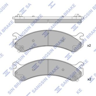Комплект гальмівних колодок Hi-Q (SANGSIN) SP1309