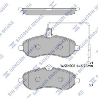 Комплект тормозных колодок Hi-Q (SANGSIN) SP1415