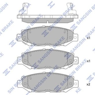 Колодки тормозные дисковые Hi-Q (SANGSIN) SP1432