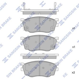 Комплект гальмівних колодок Hi-Q (SANGSIN) SP1529