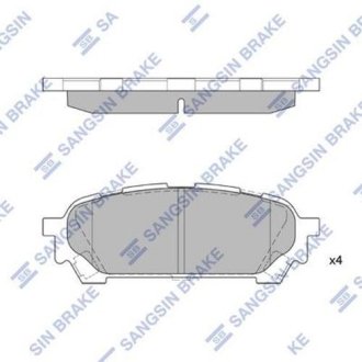 Комплект гальмівних колодок Hi-Q (SANGSIN) SP1532