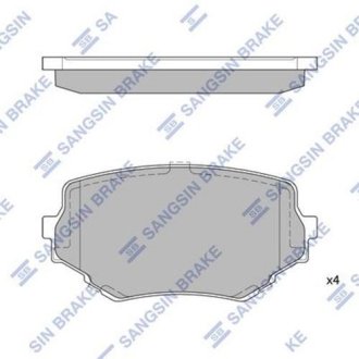 Комплект тормозных колодок Hi-Q (SANGSIN) SP1535