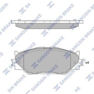 Комплект гальмівних колодок Hi-Q (SANGSIN) SP1543