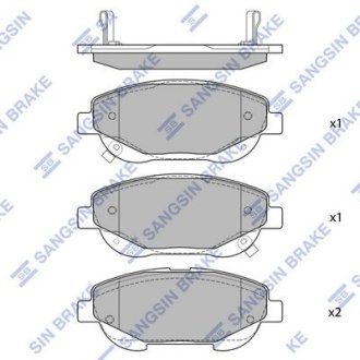 Колодки тормозные дисковые Hi-Q (SANGSIN) SP1579