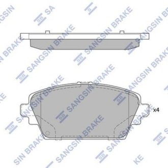 Комплект тормозных колодок Hi-Q (SANGSIN) SP1582