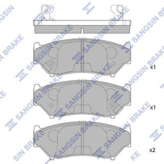 Колодки тормозные дисковые Hi-Q (SANGSIN) SP1584