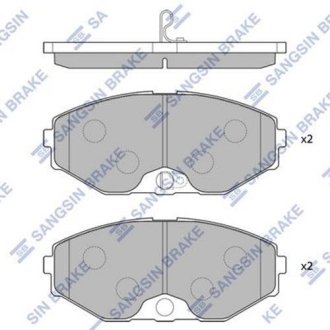 Колодки гальмівні дискові Hi-Q (SANGSIN) SP1600 (фото 1)