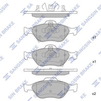 Колодки тормозные дисковые Hi-Q (SANGSIN) SP1632