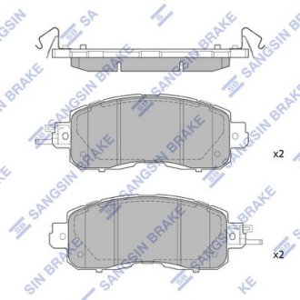 Колодки тормозные дисковые передние Hi-Q (SANGSIN) SP1765