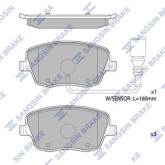 Тормозные колодки кт. Hi-Q (SANGSIN) SP1806A