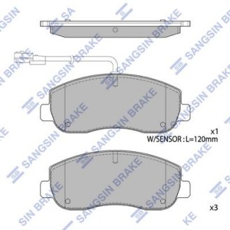 Тормозные колодки кт. Hi-Q (SANGSIN) SP1969